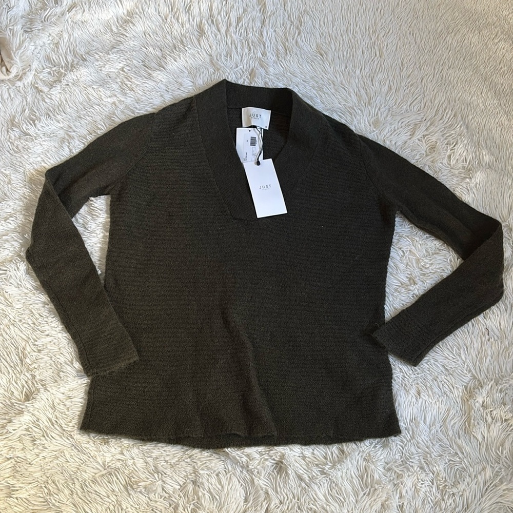Just Female Potter Cuff Knit Sweater